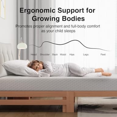 Novilla Full Mattress, 6 Inch Full Memory Foam Mattress for Pressure Relief & Comfort Sleep, Removable Washable Cover,CertiPUR-US Certified，Medium Firm - Image 3