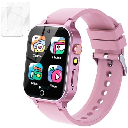 Kids Smart Watch Girls Gift for Girl Aged 6-12, HD TouchScreen Kids Watch with 26 Games Video Camera Music Pedometer Audiostory Learn Card Educational Toys Birthday Gifts for Girls Ages 5 6 7 8 9 - Image 1