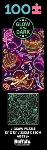 Buffalo Games - Glow in The Dark - Squishmallow Neon Lights - 100 Piece Jigsaw Puzzle - Image 10