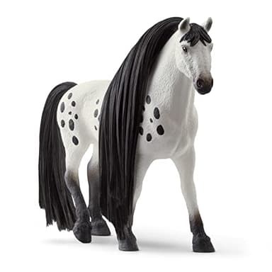 Schleich Horse Club Sofia's Beauties, Knabstrupper Stallion Beauty Horse with Brushable Hair - 8pc Styling Horse Figurine and Playset Accessories for Boys and Girls, for Kids Ages 4+ - Image 4