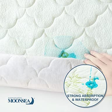 Toddler Travel Bed Cover, Kids Air Mattress Protector Waterproof, Compatible with Hiccapop or EnerPlex Inflatable Toddler Travel Bed - Image 4