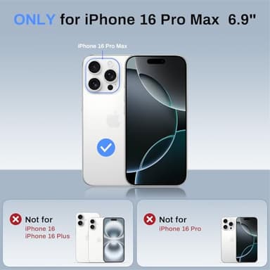 degeca Strong Magnetic for iPhone 16 Pro Max Case, Military Grade Drop Protection, Compatible with MagSafe, Shockproof Anti-Fingerprint Translucent Slim Phone Protective Cover (6.9"), Black - Image 7