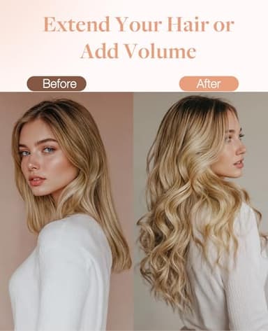 GOO GOO Invisi Edge Tape in Hair Extensions Human Hair, 18AT60A Pearl Ash Blonde Highlights 20pcs 24inch 50g, Virgin Remy Hair, Seamless Injected Tape, Natural Look - Image 5