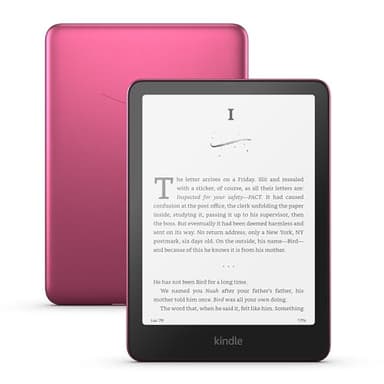 Amazon Kindle Paperwhite Signature Edition 32GB (newest model) – Our fastest Kindle with auto-adjusting front light, wireless charging, and weeks of battery life – Metallic Raspberry - Image 1