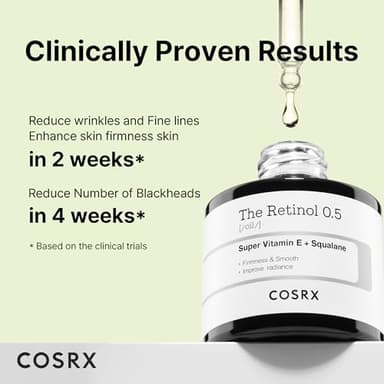 COSRX Retinol 0.5 Oil, Anti-aging Serum with 0.5% Retinoid Treatment for Face, Reduce Wrinkles, Fine Lines, & Signs of Aging, Gentle Skincare for Day & Night, Not Tested on Animals, Korean Skincare - Image 5