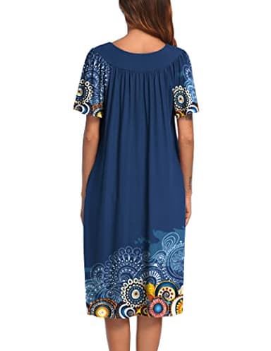 Ekouaer Women's House Dress with Pockets, Mandola, Medium - Image 5