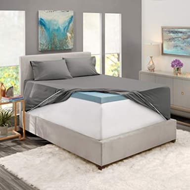 Nestl Queen Size Sheet Set, 4 Piece Extra Deep Pocket (18-24 inches), Microfiber, Cooling, Hotel Luxury, Soft, Breathable, Wrinkle-Free, Easy to Care, Charcoal Stone Grey - Image 4