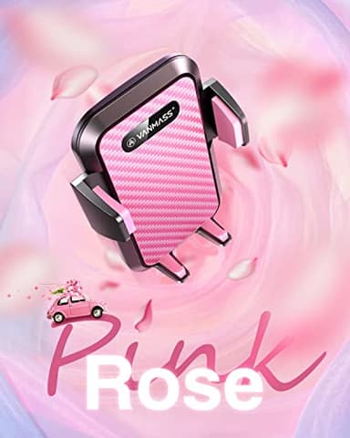 VANMASS 2025【Strongest Suction & Military-Grade】 Car Phone Mount 【Patent & Safety】Ultimate Cell Phone Holder Handsfree Stand for Dash Windshield Vent for iPhone 16 15 Pro Max 14 Android & Truck, Pink - Image 2