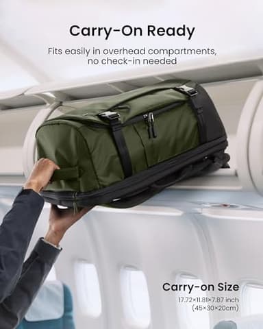 tomtoc Travel Backpack 28L, TSA Friendly Flight Approved Carry-on Luggage Hand Water-resistant Lightweight Business Rucksack, Durable Bag Fits 16 Inch Laptop - Image 4