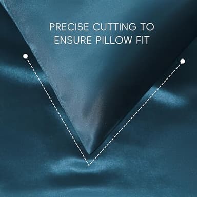 Sleeplite 4 Piece Luxury Satin Bed Sheets Set with Pillowcases - Ultra Soft & Silky, Hypoallergenic & Wrinkle-Free, Hotel Quality Comfort Bedding, Size Full, Navy Blue - Image 6