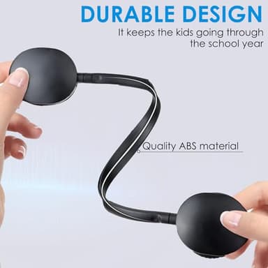 XOSDA Kids Bulk Headphones for Classroom 5 Pack, Wholesale Children Class Set Headphones for Schools, Student, Libraries, Computer Lab(Black,5 pcs) - Image 3