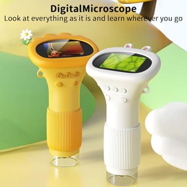 Crspexil Microscope, Digital Microscope,Holding Magnifying Glasses，2’’ IPS,2 MP,4 Zoom Buttons,1000x Magnification,Observe Circuit Boards/Plants/Coins/Hair/Insects,Christmas,Birthday,Edu Gifts. - Image 7