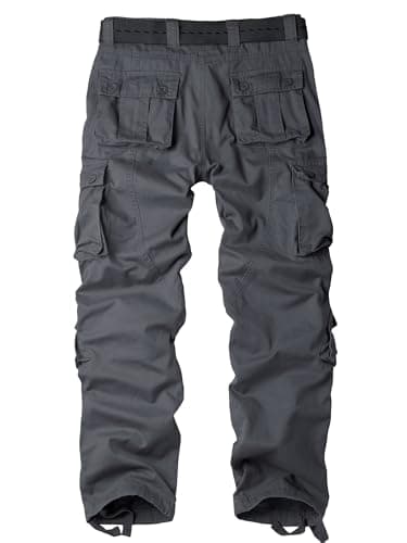 AKHIKING Men's BDU Cargo Tactical Ripstop Casual Lightweight Baggy Military Combat M65 Work Pants with 8 Pockets(No Belt) 40 - Image 2