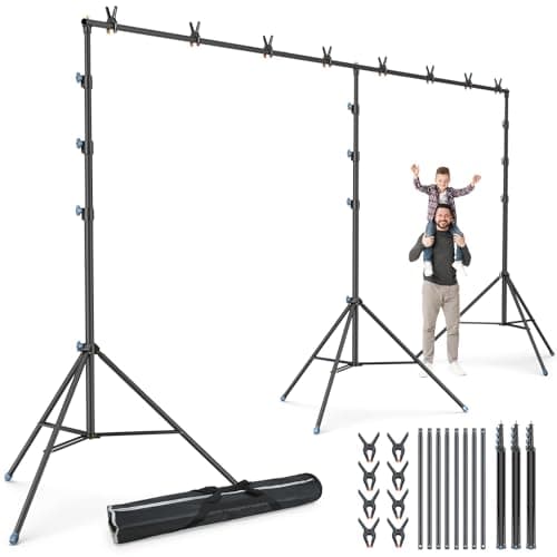 LINCO Backdrop Stand for Parties Heavy Duty Photography Video Studio Background Kit for Wedding Parties Photo Shooting (13x20 ft) - Image 1