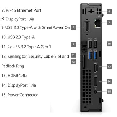Dell OptiPlex 7020 MFF Mini Desktop, 7000 Micro Business Computer, 14th Gen Intel 14-Core i5-14500T (Beat i7-13700T), 16GB DDR5 RAM, 512GB PCIe SSD, WiFi 6E, 2 DisplayPorts + HDMI, Windows 11 Pro - Image 4