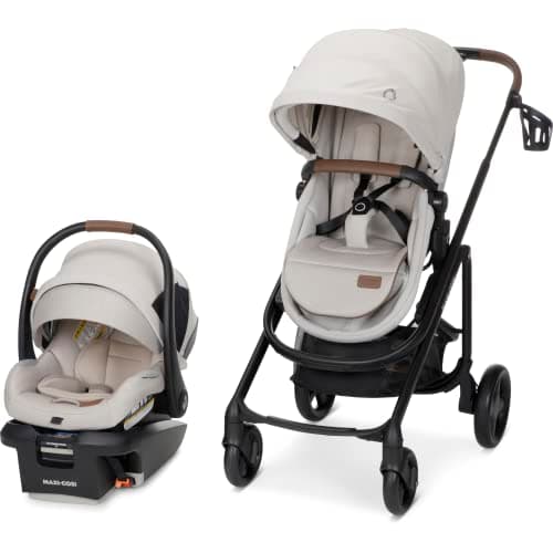 Maxi-Cosi Tayla™ Max Travel System, Baby Stroller and Car Seat Combo, Car Seat Stroller Combo, Desert Wonder - Image 1
