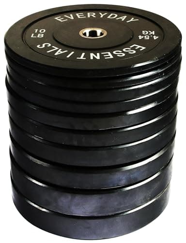 Fitvids 2" Olympic Bumper Weight Plates Set for Strength Training & Weightlifting, 260LB Set (10LB, 15LB, 25LB, 35LB, 45LB), Multiple Packages - Image 6