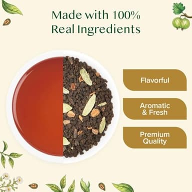 VAHDAM, Assorted Chai Tea Loose Leaf Tea Gift Set (10 Flavors) Gift Ideas for Women & Men | Indian Exotic Chai Tea Blends | Resealable Ziplock Pouch | Gifts for Him/Her - Image 2