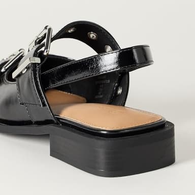 The Drop Women's Evie Moto Pointed Toe Flat, Black, 11 - Image 3