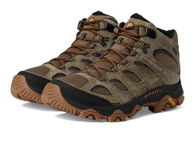 Merrell Men's Moab 3 Mid Waterproof Hiking Boot, New Olive/Gum, 12 - Image 1