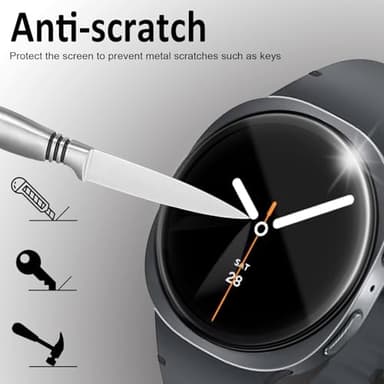 SPGUARD 4 Pack for Samsung Galaxy Watch 8 Screen Protector 40mm Tempered Glass Clear Film Anti Scratch Bubble Free Compatible with Galaxy Watch8 40mm(NOT for Others Models) - Image 6