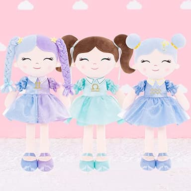 Arteeksdoll Baby Girl Gifts Plush Dolls Constellations Zodiac Doll Birthday Gift 17 inches Aquari - Image 7