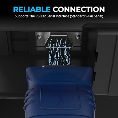 SABRENT USB 2.0 to Serial (9 Pin) DB 9 RS 232 Converter Cable, Prolific Chipset, HEXNUTS, [Windows 11/10/8.1/8/7/VISTA/XP, Mac OS X 10.6 and Above] 2.5 Feet (CB-DB9P) - Image 6