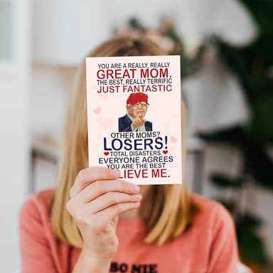 BETHEGIFT Funny Card for Mom from Daughter, Son, Kids on Mothers Day - Heartfelt Message to Mother, Perfect for Birthday, Mother's Day, Humorous Mom Greeting Cards, Premium Quality - Image 8