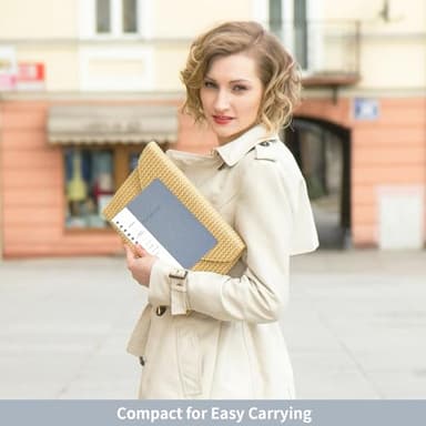 Oneirom Spiral Notebook-5.75" x 8.125" College Ruled Journal with Inner Pockets and 160 Pages,PU Leather Cover Business Journal, Twin-Wire Binding Notebook Perfect for Office & Home School Supplies - Image 7