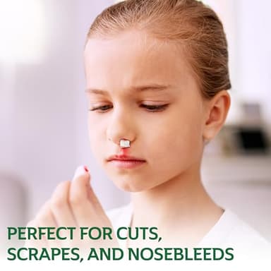 CURAD BloodStop Wound Dressing, 1” x 1”, Hemostatic Gauze Helps Stop Bleeding Quickly, For Cuts, Abrasions or Nosebleeds, 10 Count - Image 5