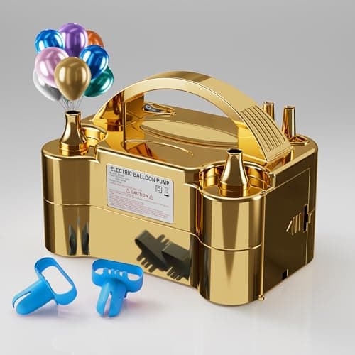 DECOCKRAT Balloon Pump - Electric Dual Nozzle Air Pump for Balloon, Portable Balloon Blower Save Time and Effort, Balloon Inflator for Parties and Decorations - 110V-120V, 600W - Image 1