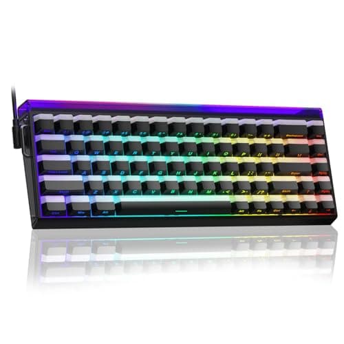 AULA Hero 68 HE 60% Gaming Keyboard Wired, Hall Effect Magnetic Switch Keyboard with 8K Hz Polling Rate, Side Printed PBT Keycaps, RGB Backlit Light Box, Customizable Web Software for PC/Mac Gamers - Image 1