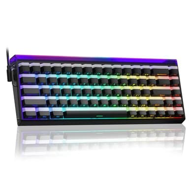 AULA Hero 68 HE 60% Gaming Keyboard Wired, Hall Effect Magnetic Switch Keyboard with 8K Hz Polling Rate, Side Printed PBT Keycaps, RGB Backlit Light Box, Customizable Web Software for PC/Mac Gamers - Image 1