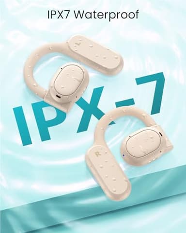 TAGRY Open Ear Headphones 80H Beige - Image 6