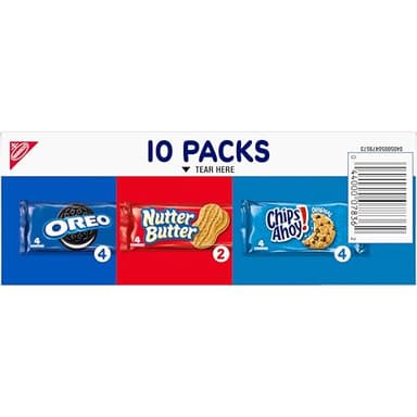 Nabisco Cookies Variety Pack, OREO, Nutter Butter, CHIPS AHOY!, 40 Snack Packs (4 Cookies Per Pack, 4 Boxes) - Image 17