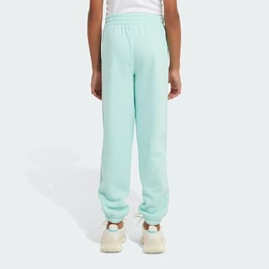 adidas Girls Cotton Fleece Joggers, Aqua Blue, Large - Image 2