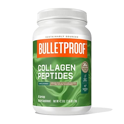 Bulletproof Unflavored Collagen Peptides Powder, 42.3 Ounces, Grass-Fed Collagen Protein and Amino Acids for Skin, Bones and Joints - Image 1