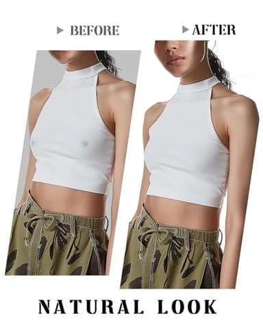 VOCH GALA Nipple Covers for Women-Seamless and Sheer Adhesive Silicone Nipple Pasties for Women Reusable, Sticky Breast Petals Crème - Image 3