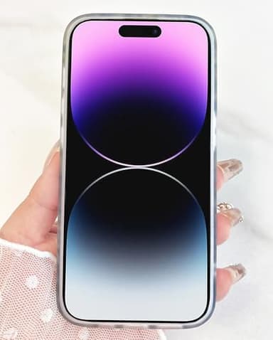 Qokey for iPhone 14 Pro Case, Classtic Glitter Sparkly Leopard Design,Cute Luxury Translucent Clear Soft Slim Shell TPU Protective Phone Cover for Women Girls,Gold Cheetah - Image 5