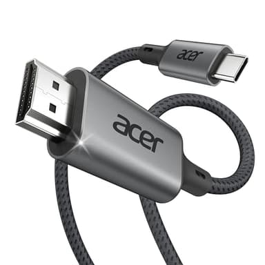 Acer USB C to HDMI Cable for Home Office 3.3FT (4K@60Hz), High-Speed Type C to HDMI 2.0 Braided Cord, Thunderbolt 4/3 Compatible with MacBook, iPhone 16/15 Pro/Max, iMac, iPad Pro, Galaxy S24, Surface - Image 1