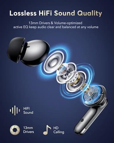 AI Translation Earbuds Real Time 144 Languages Accents Translator 36H Playtime 3-in-1 Wireless Headphones 4 ANC Mic for Spanish/English Audífonos Traductores, Bluetooth 5.4 Earphones iOS & Android - Image 8