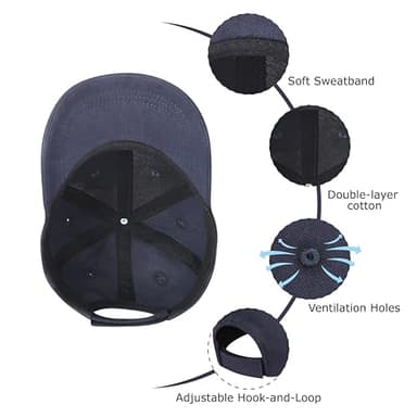 ECOSUMA Baby Ball Cap 0-6 Months Navy - Image 3