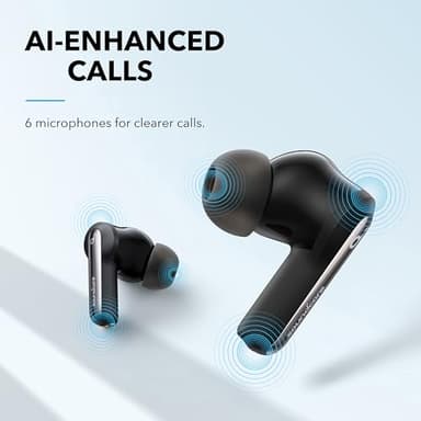 Soundcore Life P3i Hybrid Active Noise Cancelling Bluetooth Wireless Earbuds Black - Image 3