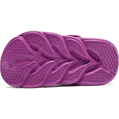 HOBIBEAR Girls Classic Graphic Kids Garden Clogs Slip on Water Shoes (Dark Purple-Size 11 Little Kid) - Image 4