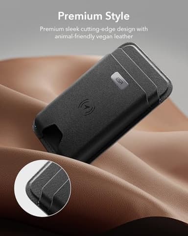 ESR for MagSafe Wallet with Find My Functionality, 5 Cards Holder, RFID-Blocking, Strong Magnetic Wallet for iPhone, for iPhone 17/16/15/14/13/12 Series, Not for 13/12 Mini, Black - Image 8