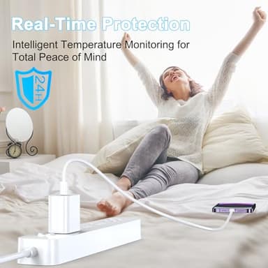 2Pack USB C Charger Block 20W, iGENJUN USB-C Power Adapter - iPhone Chargers with Fast Charging Capability, Type C Wall Charger for iPhone 17/17 Air/17 Pro Max/16 Series, Galaxy, Pixel, Pad - White - Image 5