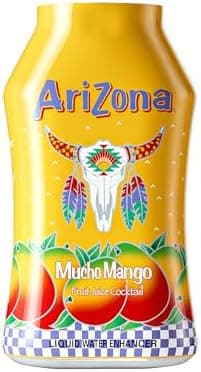 AriZona Mucho Mango Fruit Juice Cocktail - On-the-Go Water Enhancer, 1.62 fl oz Bottle (Pack of 12 - Image 3