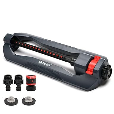 Eden 96213 Lawn & Garden Essential Oscillating Sprinkler | Water Sprinkler for Yard,Covers up to 3,600 sq. ft., Heavy Weight Base - Image 1