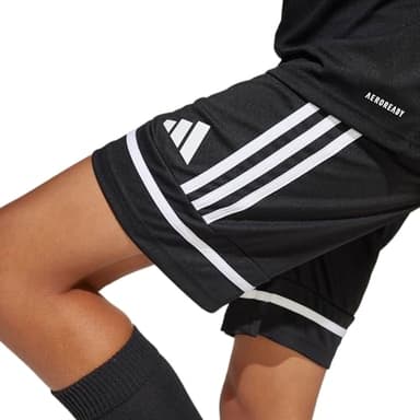 adidas Kids' Squadra 25 Shorts, Black/Black/White - Image 5