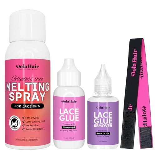 Dolahair Wig Glue Spray for Front Lace Wig Lace Melting Spray for Wigs Melting Spray Lace Bond Spray Lace Glue Kit Wig Install Kit - Image 1